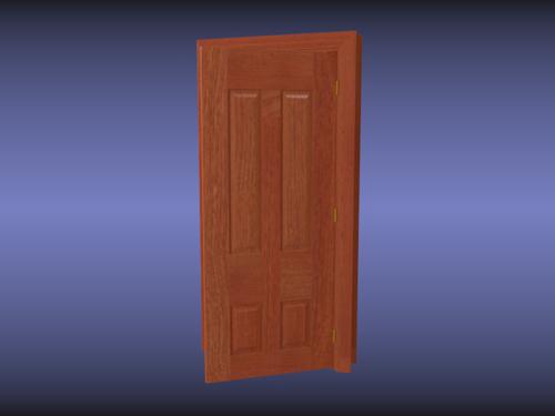 Interior Door with Jamb and Trim