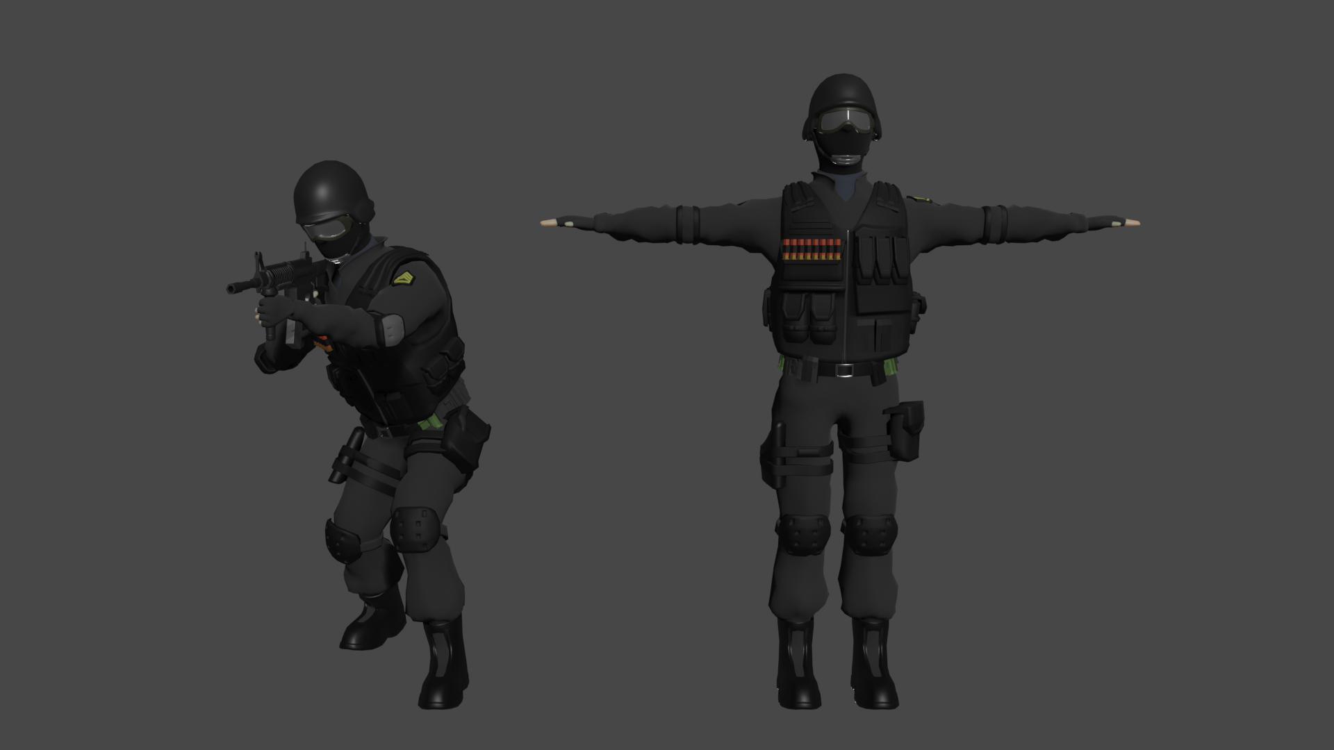 Rigged SWAT Officer