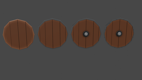 Low Poly Medieval Shields