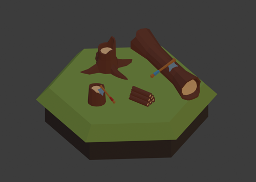 trunks and logs