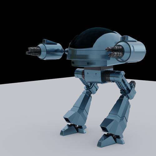 Simple Blueish Robot