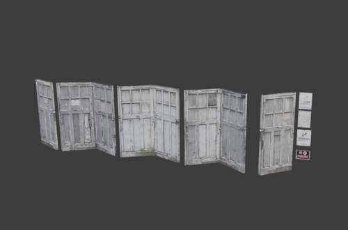 Old Grey Doors
