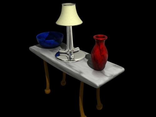 Lamp Vase Table