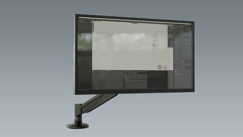 27 inch Monitor with Movable Mount