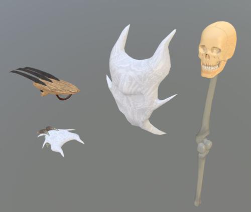 Ninja Claws and Bone Weapons