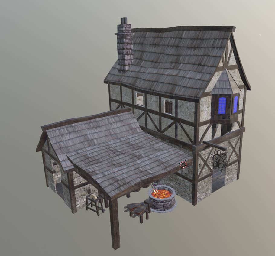 Medieval Blacksmith Interior