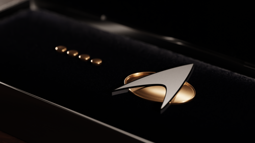 Star Trek TNG Combadge and Rank Pips