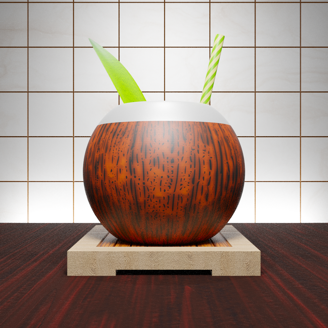 Coconut Tiki Mug