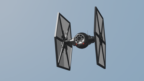 Tie Fighter (cartoon shaded)