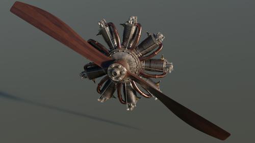 Le Rhone 9C rotary engine