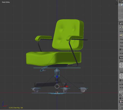 Rigged office chair