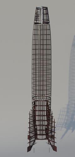 V2 Rocket (with interior), launch pad and transport trailer