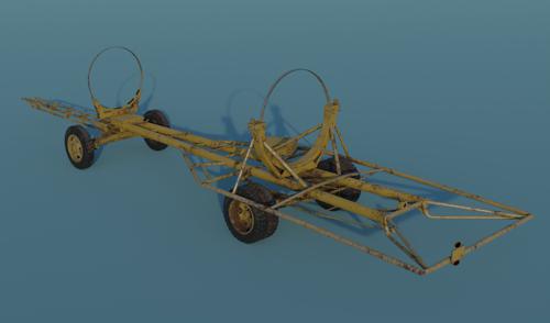 V2 Rocket (with interior), launch pad and transport trailer