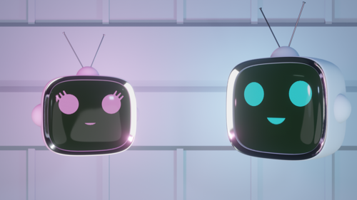 2 small robots