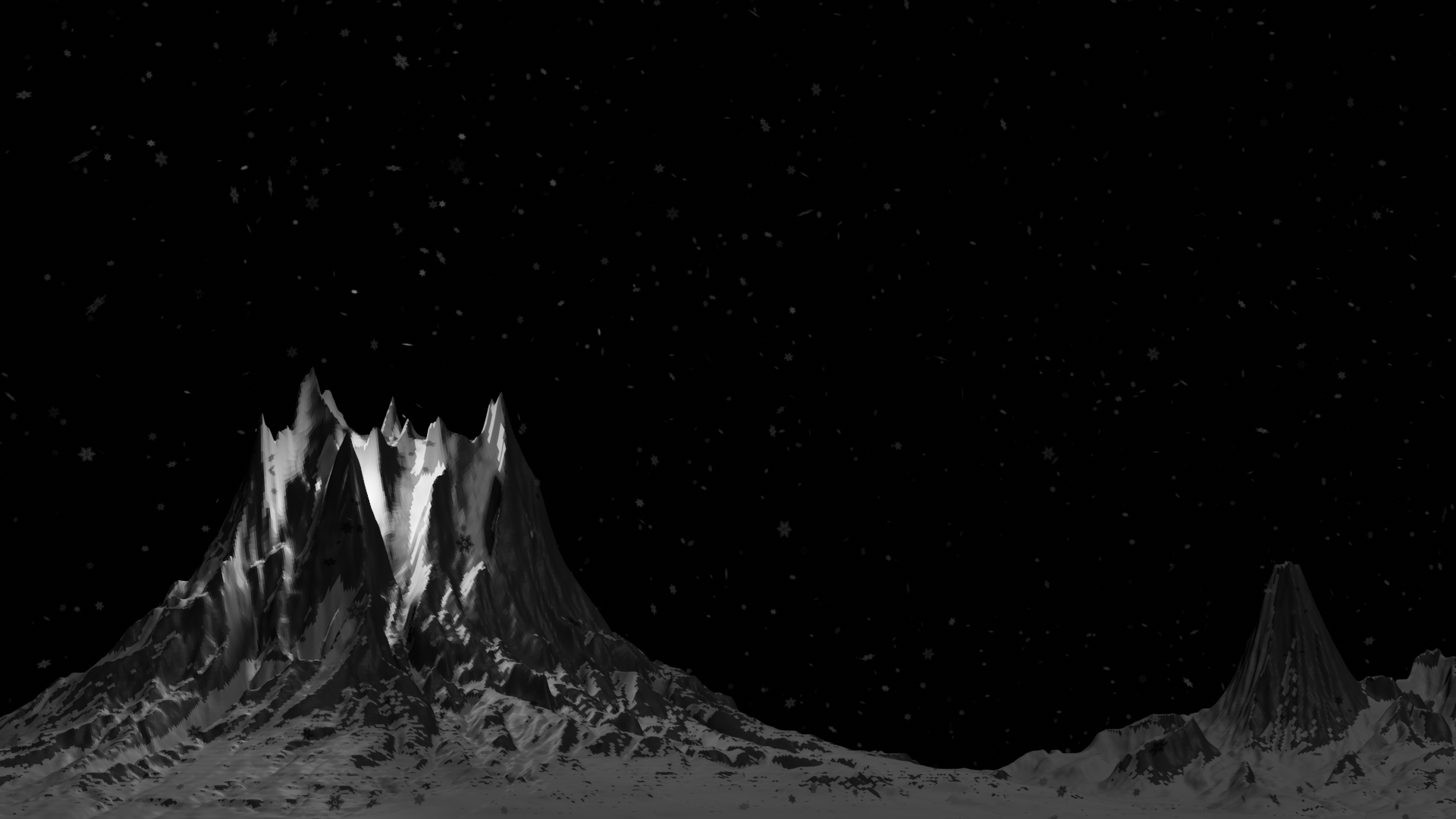 snowy mountains