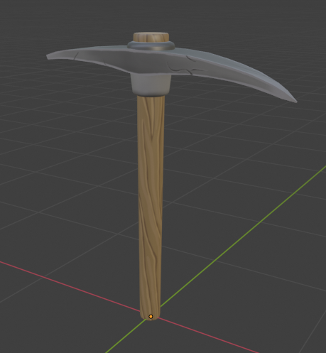 Stylized pickaxe