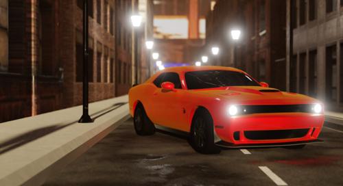 Dodge Challenger HellCat - Rigged