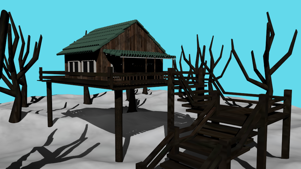 Winter cabin