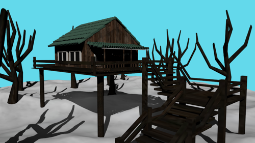 Winter cabin