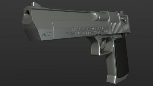 (high poly) Desert eagle 50 cal
