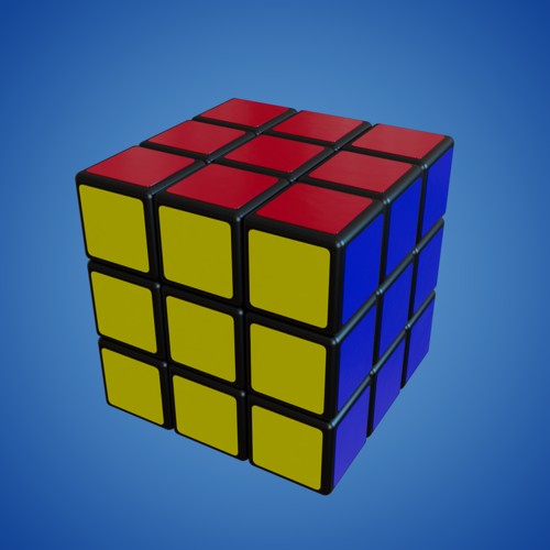 Rubik's Cube Animation Test