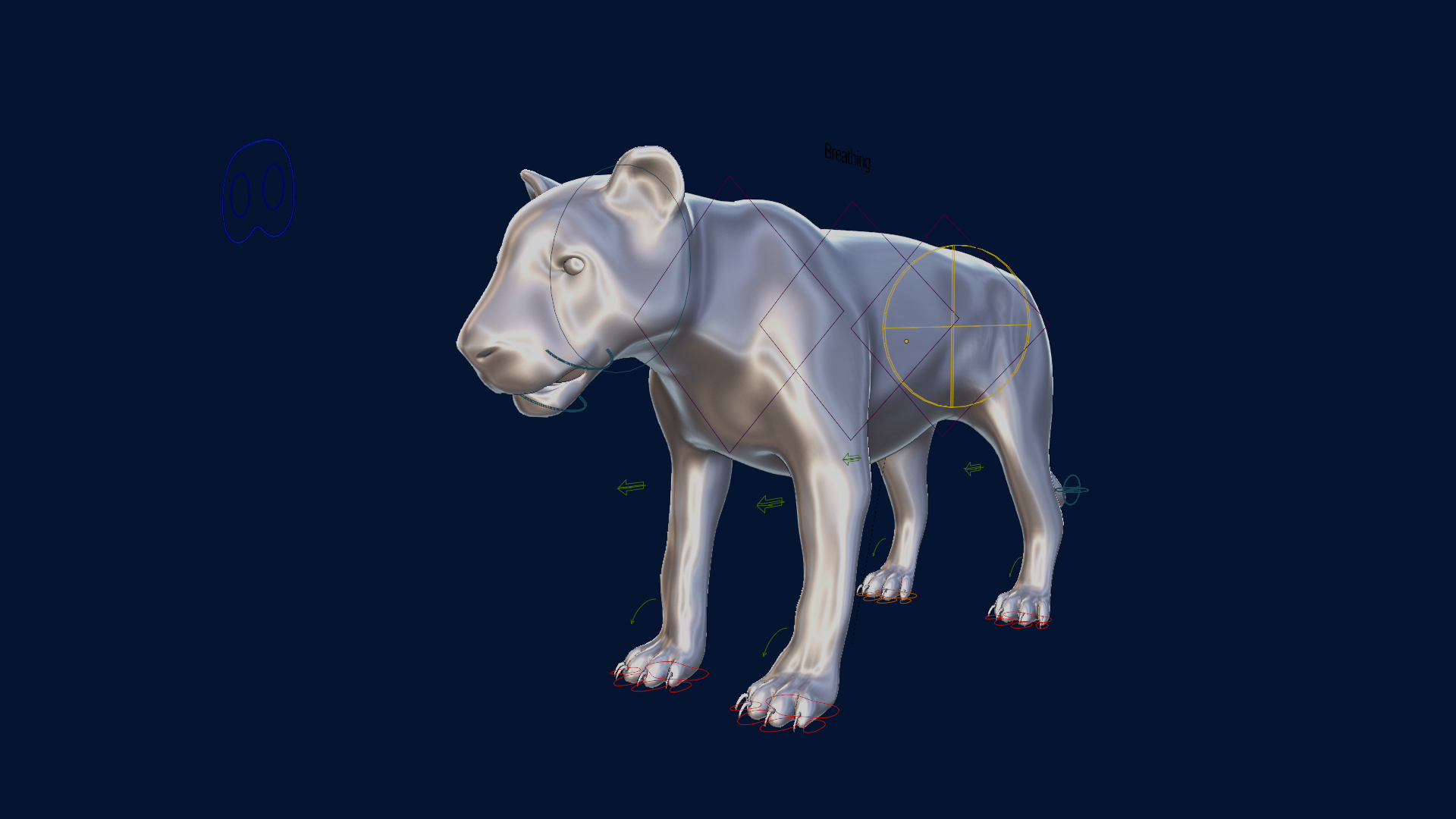 Tiger/Lion (Base Mesh Rigged)