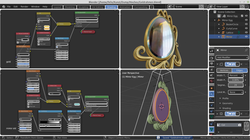 Mirror "Transcendent egg"