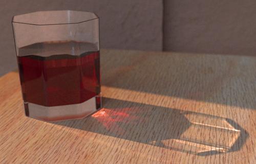 Whisky Glass (prepared for LuxRender)