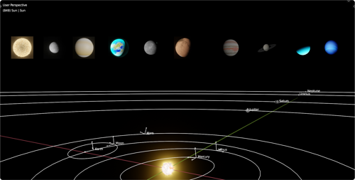 Solar system, procedural, simplified (2.93 or above)