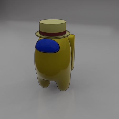 3D Among Us character (rigged)
