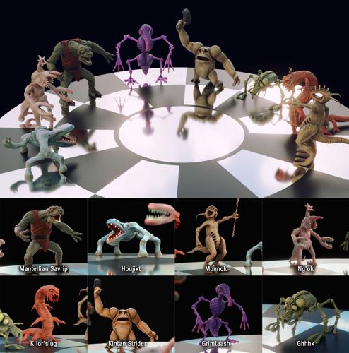 Dejarik Chess Creatures