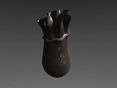Old leather money bag