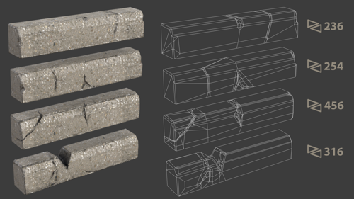 curbstone lowpoly
