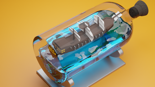 Ship in Bottle Scene