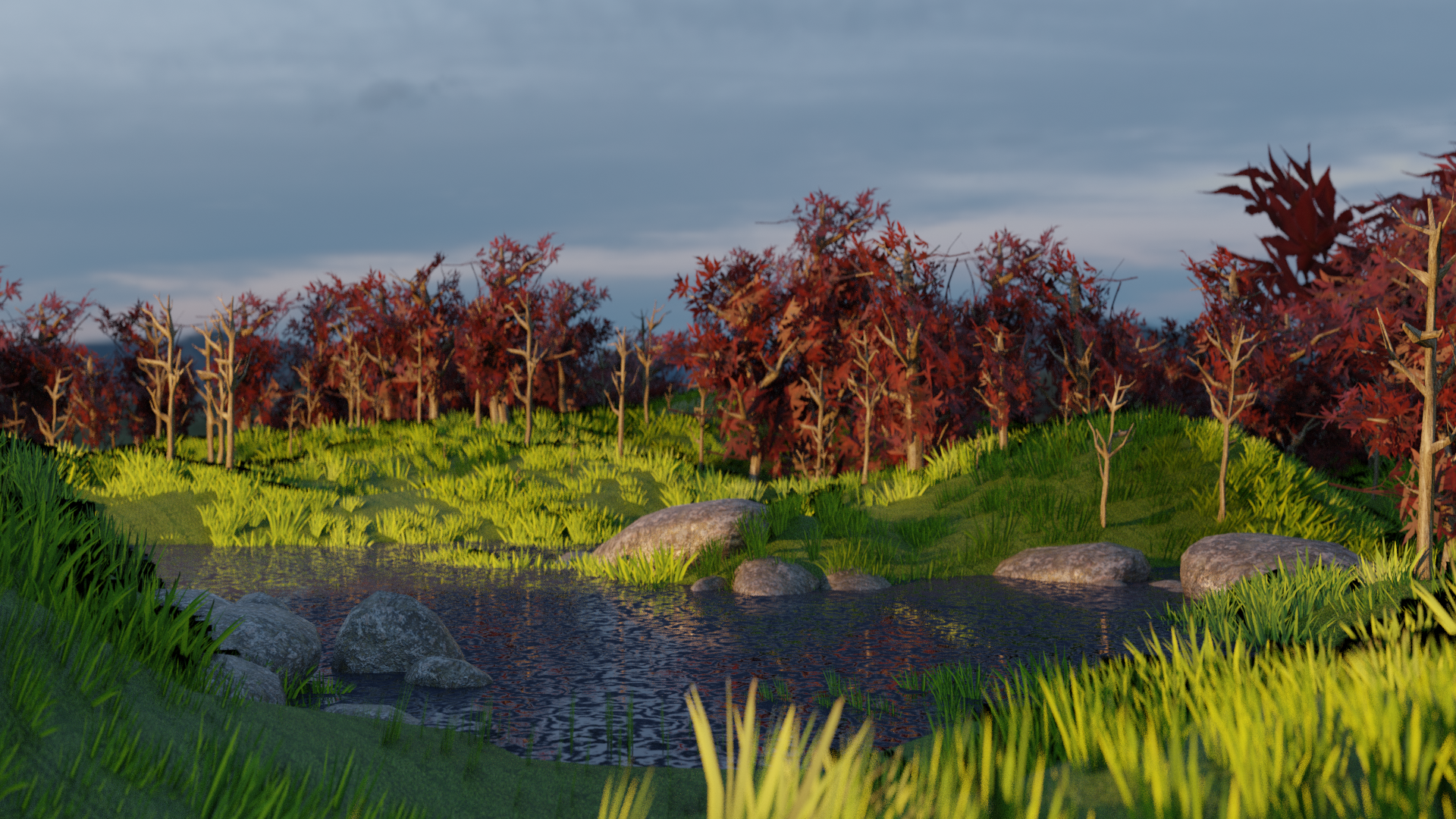 Simple Valley Scene