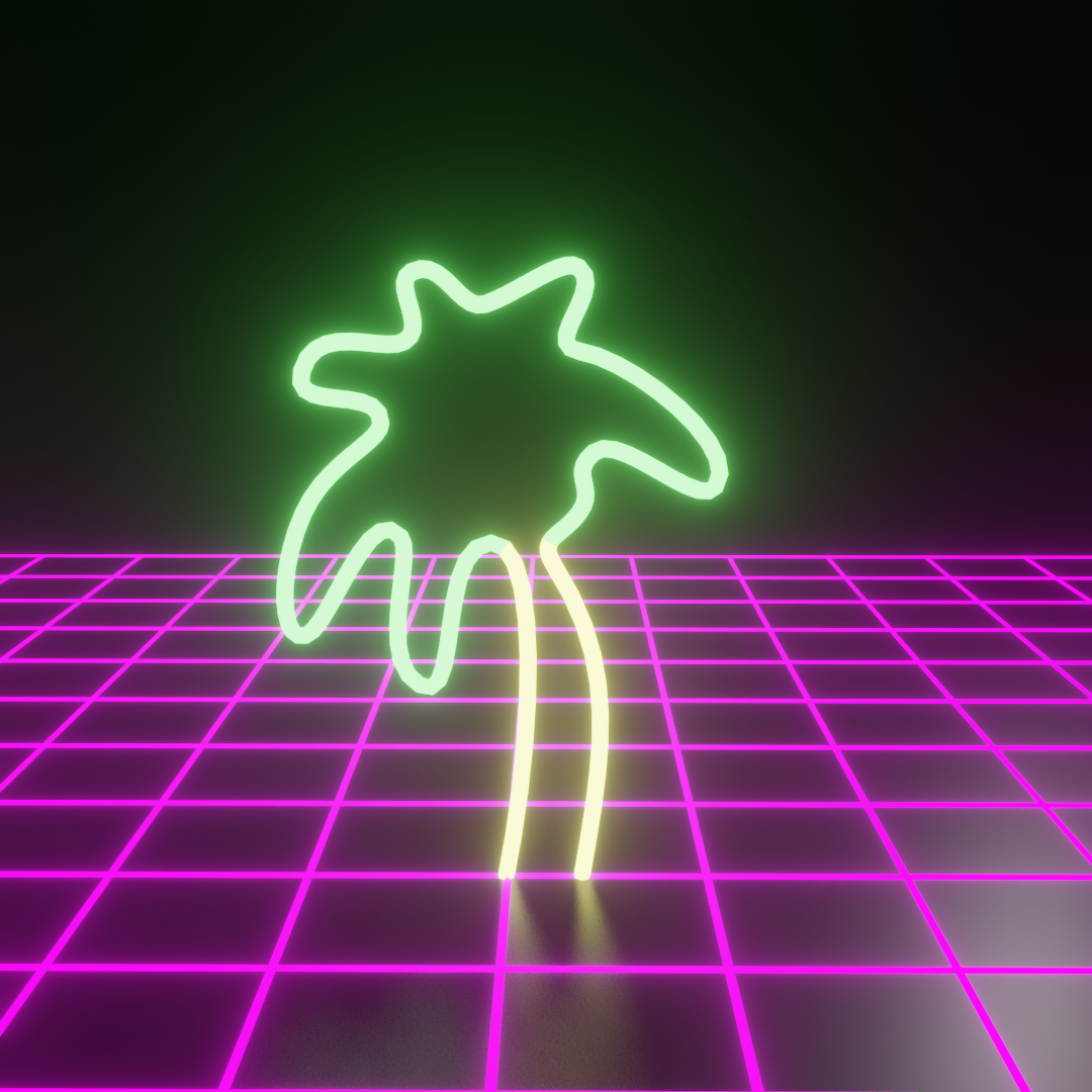Retrowave Neon Palm 1