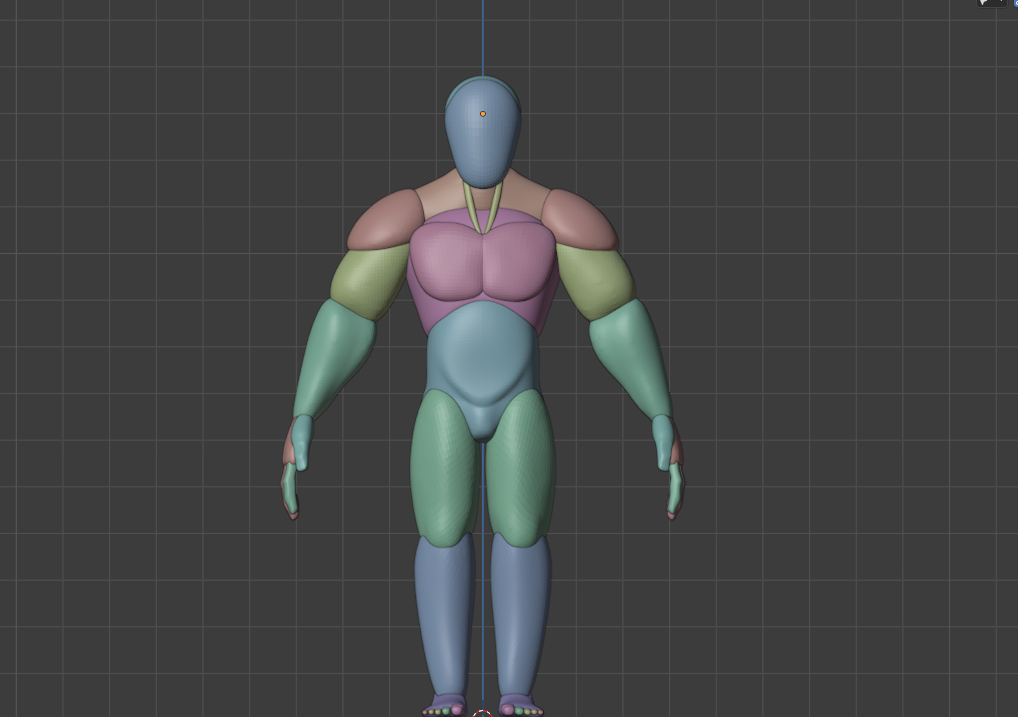 Stylized Male rough base mesh blocking
