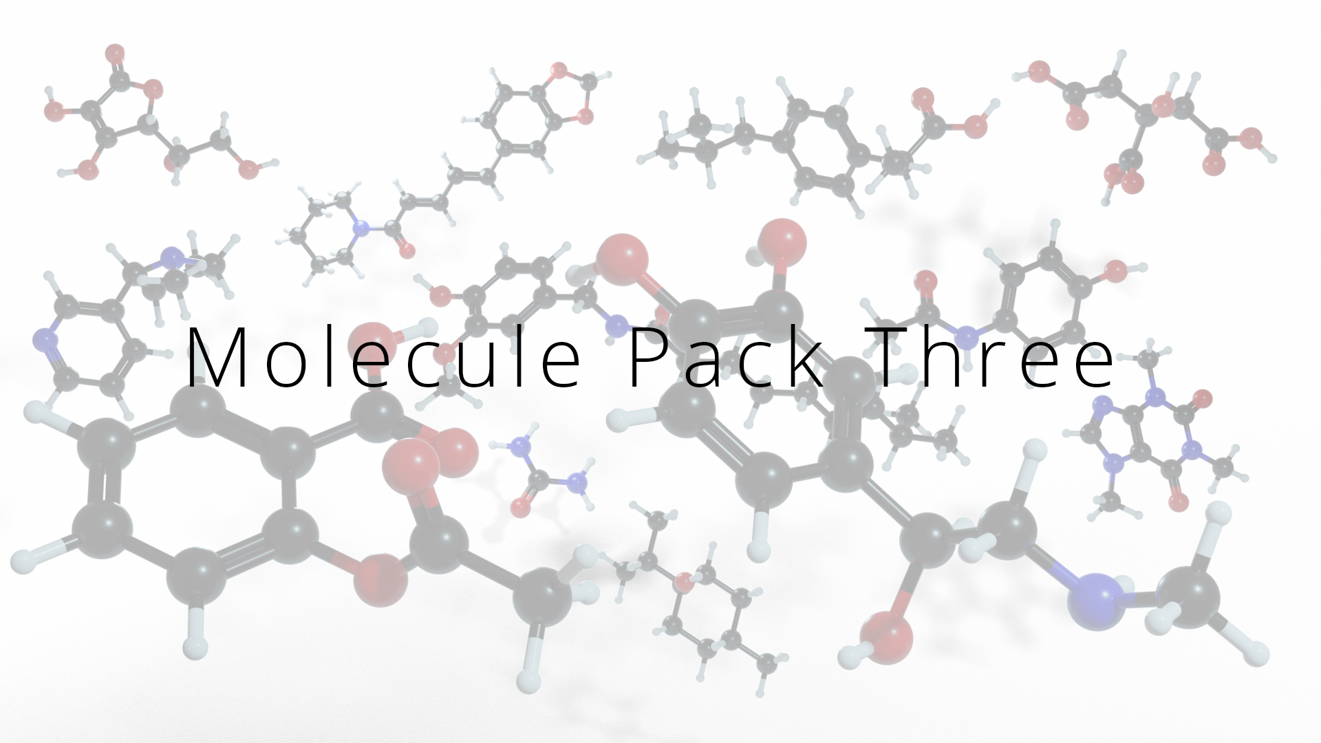 Molecule Pack Three - More Common Molecules