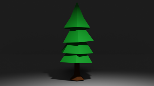 low poly tree