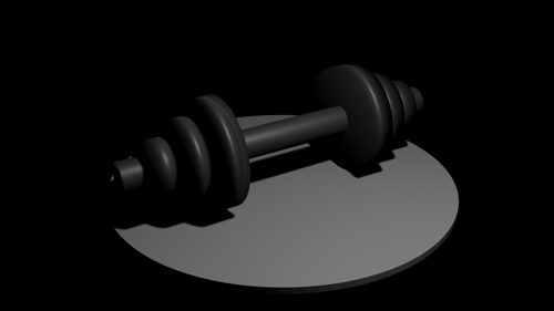 Low Poly Dumbbell