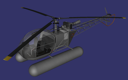 SNCASE SE.3130 Alouette II (Floats version)