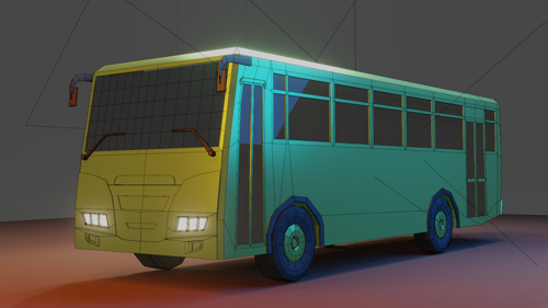Low Poly Bus