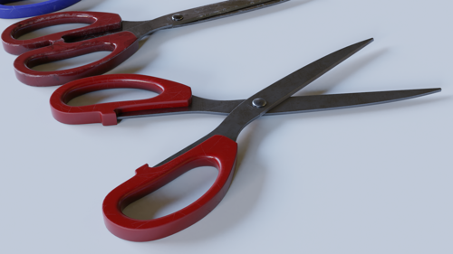 Scissors with basic rig