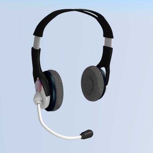 Headset rigged