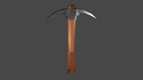 silver pickaxe