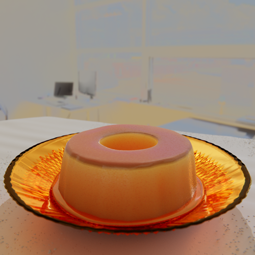 Photorealistic Food: Brazilian's Flan (Pudim)