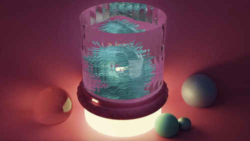 Satisfying Glass Globe Scene