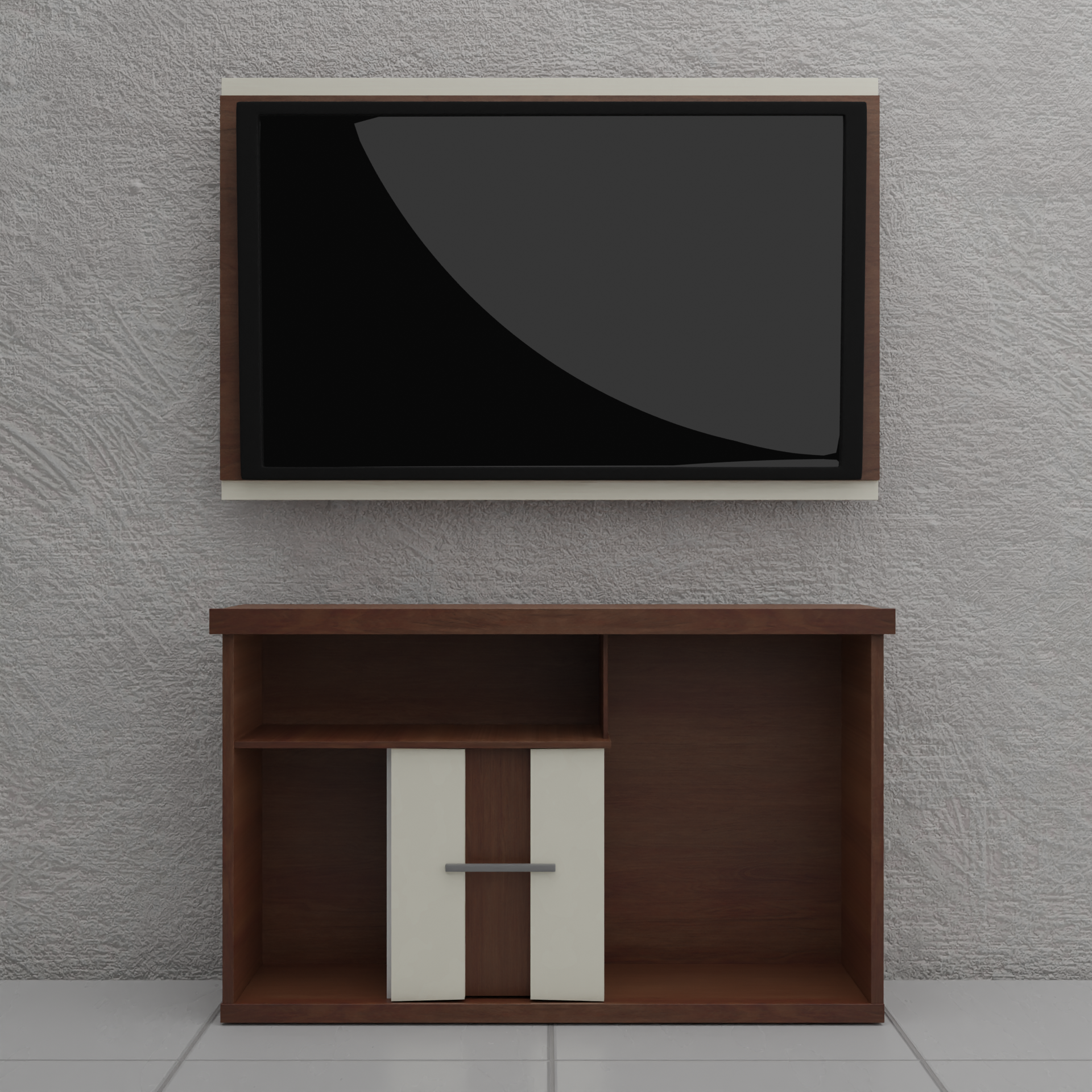 Realistic TV Stand in Blender