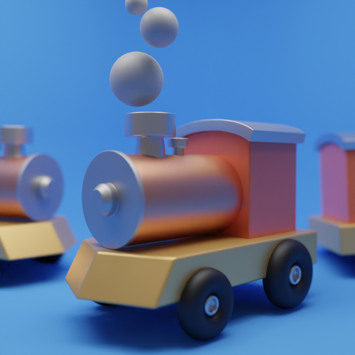 Toy Trains Scene