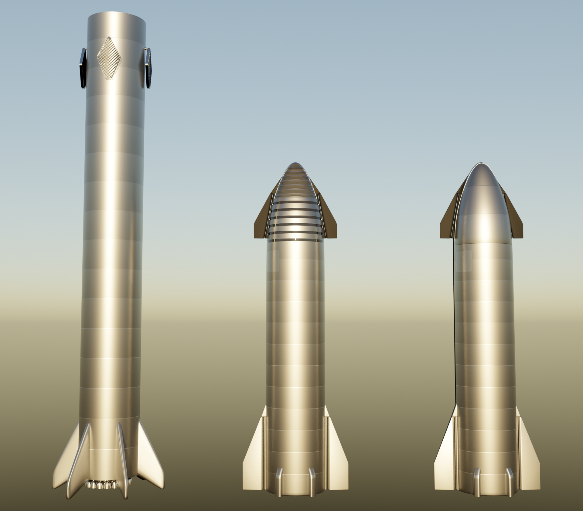 Space X Starship and Super Heavy (crew + cargo)